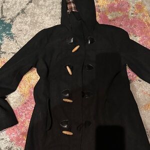 Women's Black Vera moda Hooded Coat